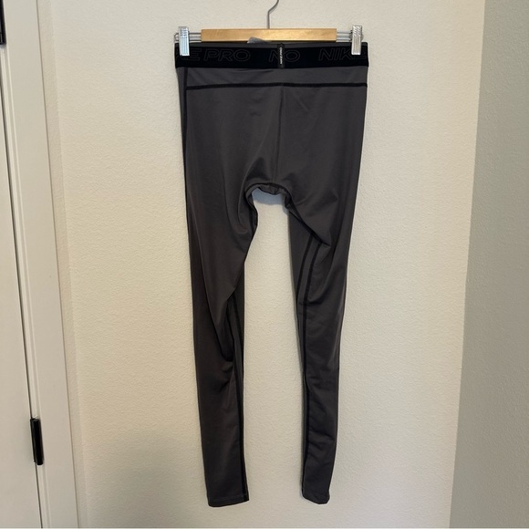 Nike Dri-FIT Pro Tight Gray Black Cropped Fit Athletic Training Size M Men’s - Picture 6 of 8